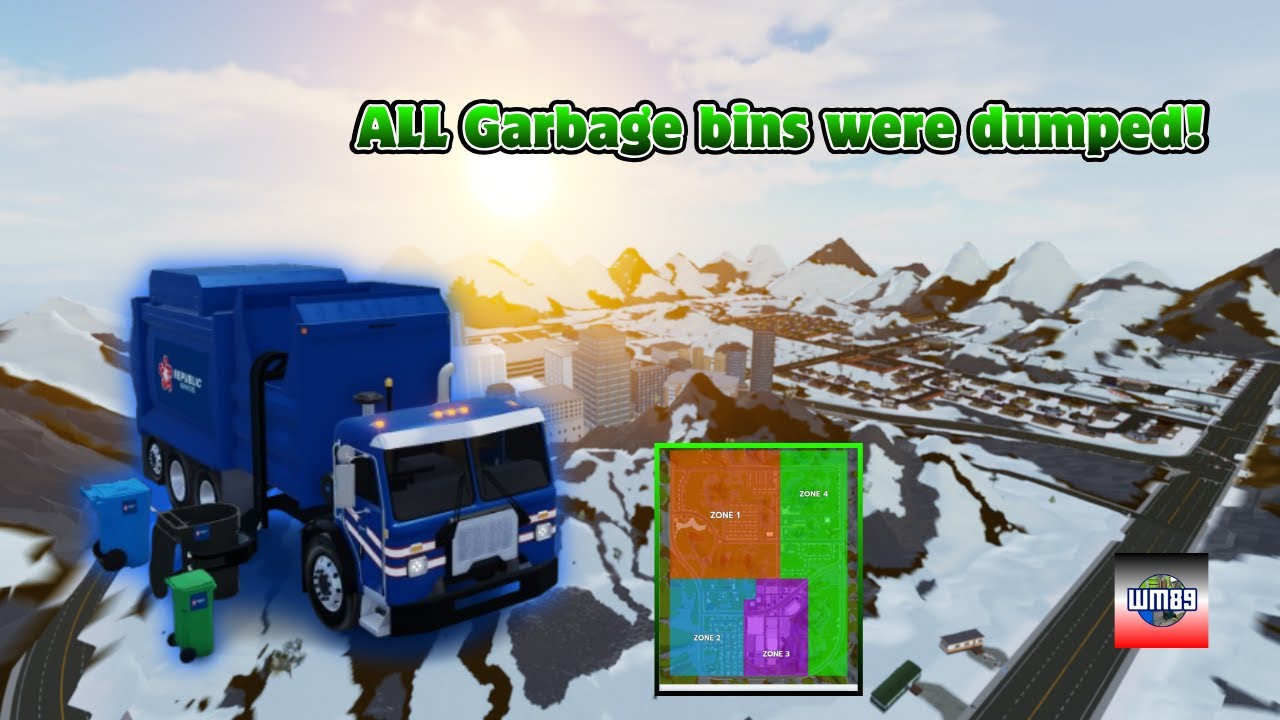 Republic Services Pete 520 ZR dumps all CGFF trash bins!