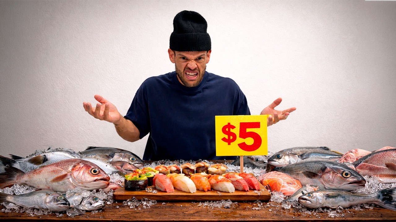 SUSHI DE 5$ DO MERCADO CARO DOS EUA