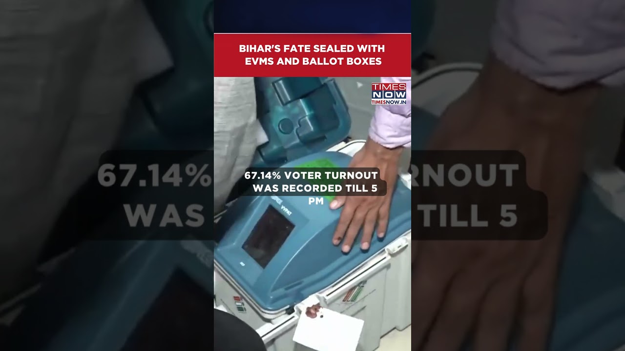 Bihar Elections: EVMs And Ballot Boxes Sealed For Counting As 2nd Day Of Voting Concludes #shorts