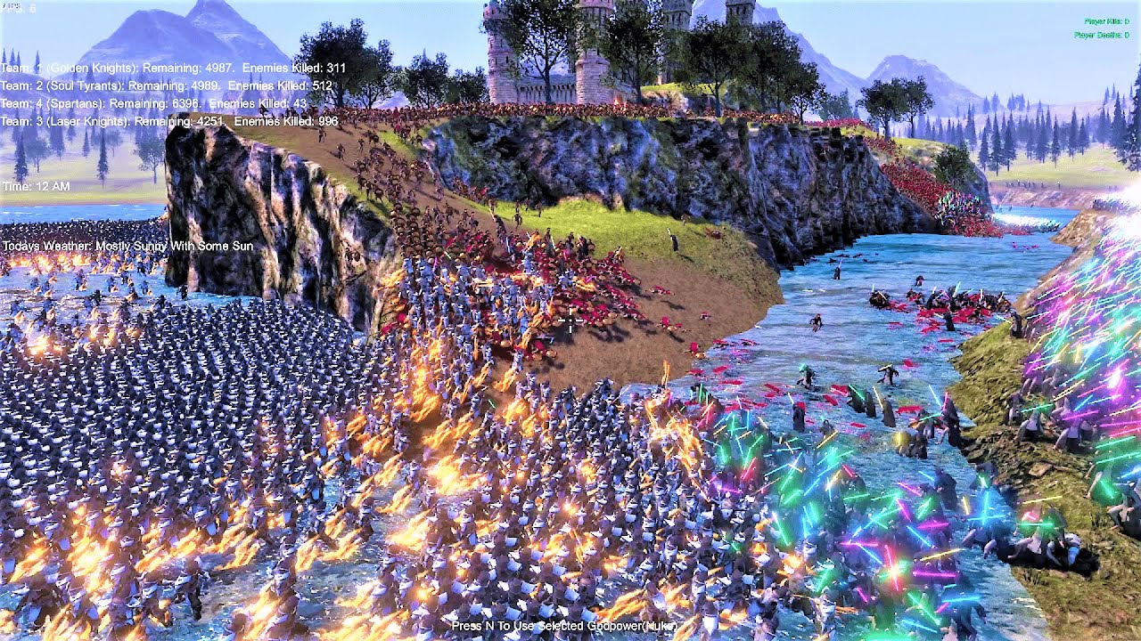 4 Armies of Heroes | Battle for Castle Ultimate Epic Battle Simulator