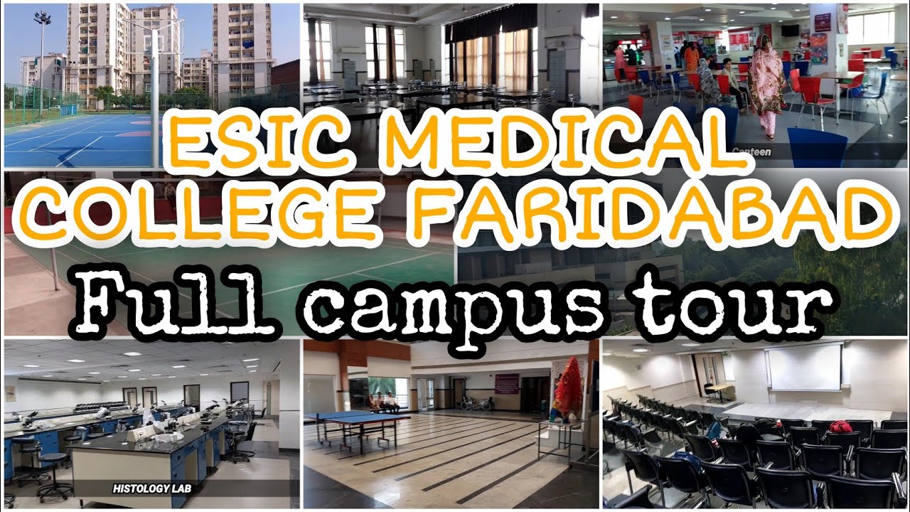 ESIC Medical College and Hospital Faridabad Full Campus Tour🔥l Academics, Hostel, Library, Canteen l