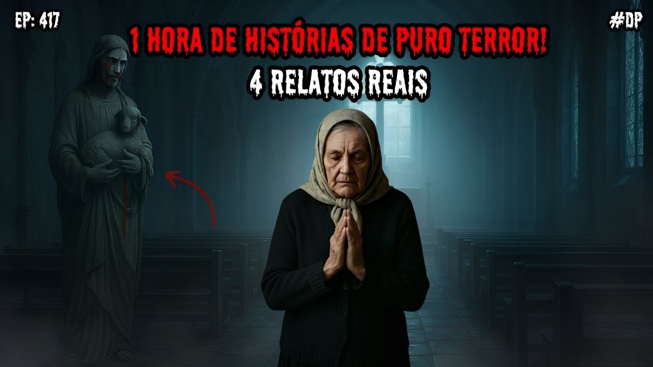 1 HORA DE TERROR - 4 RELATOS REAIS | EP.417 #dp