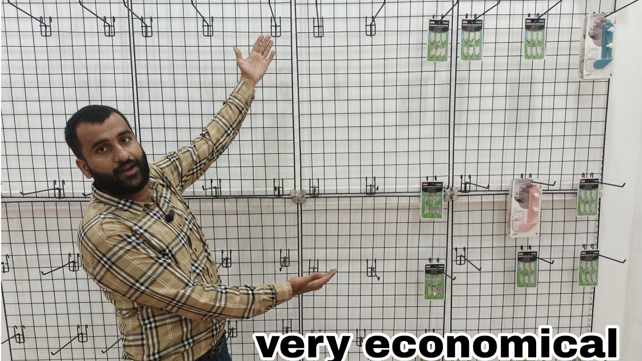 Wall hanging grid for  display accessories jewelry, cosmetics, mobile accessories, hanging display