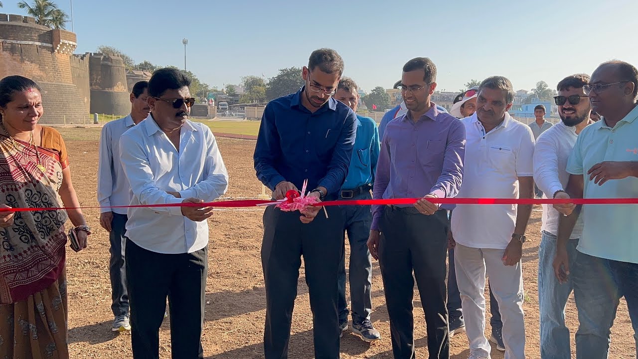 દીવ મા ક્રિકેટ કોચિંગ નો કલેક્ટર ના હસ્તે  ઉદ્ઘાટન. #shakilkashmani  #yesdiusamachar 