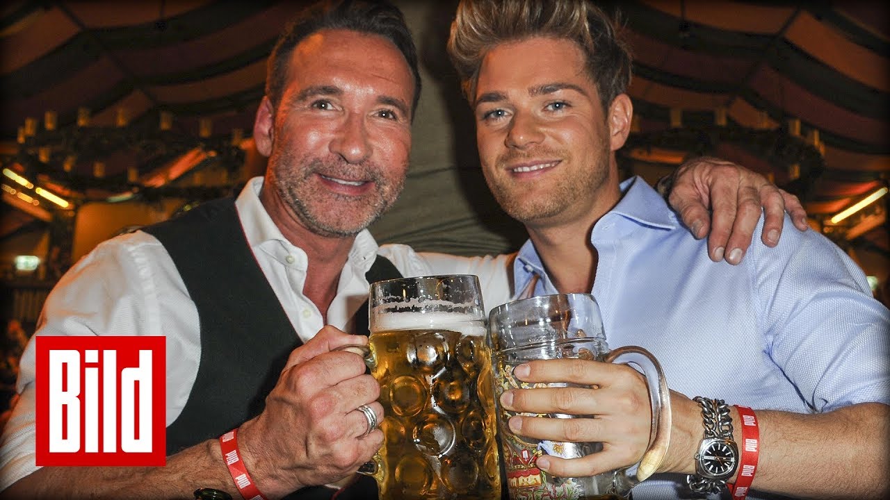 Jochen Bendel mit seinem Ehe-Mann auf dem Oktoberfest in München