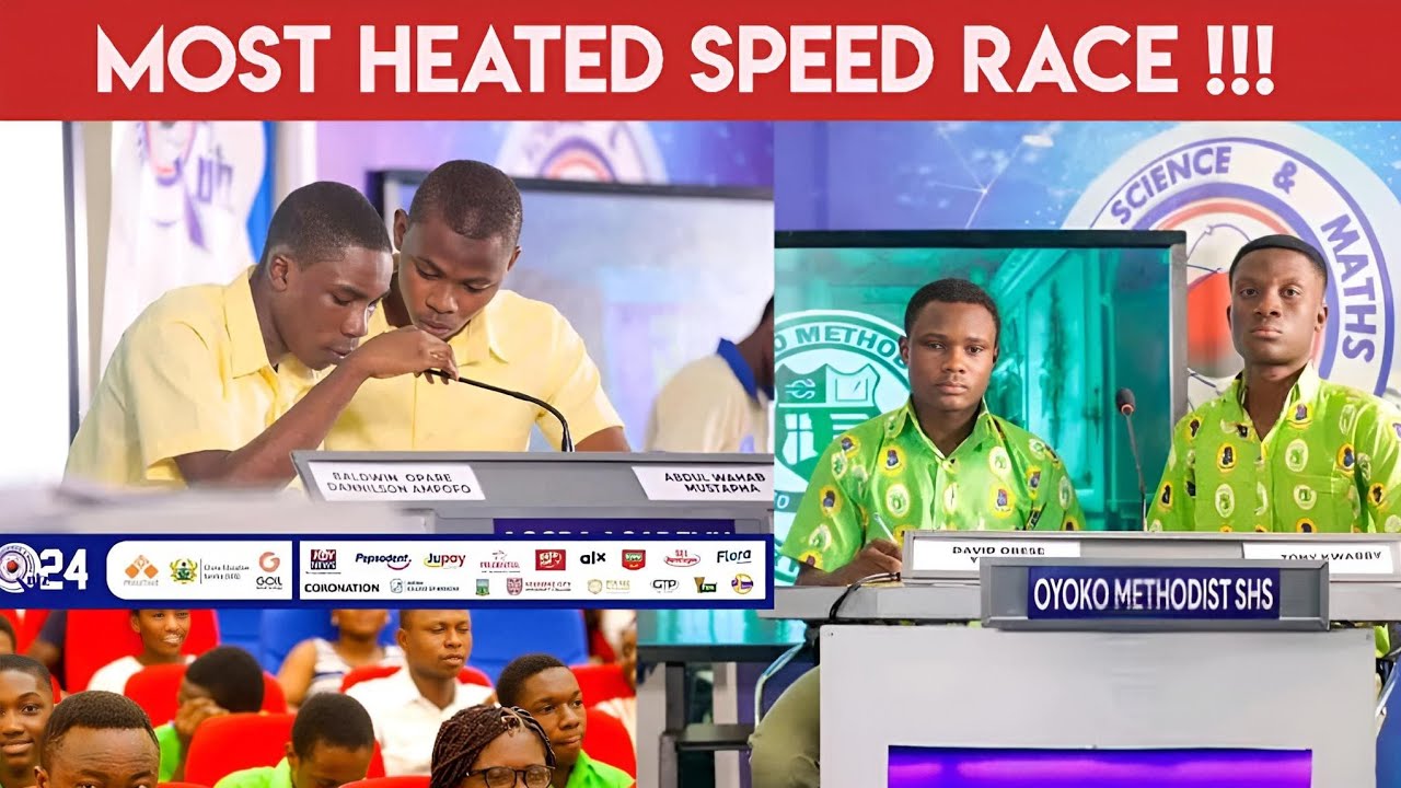 What A Heated SPEED RACE Between Accra Academy And Oyoko Methodist SHS | #NSMQ2024 #oneeighth