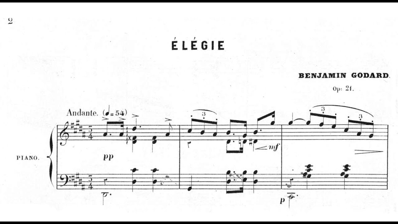 Benjamin Godard: Elegy, Op.21