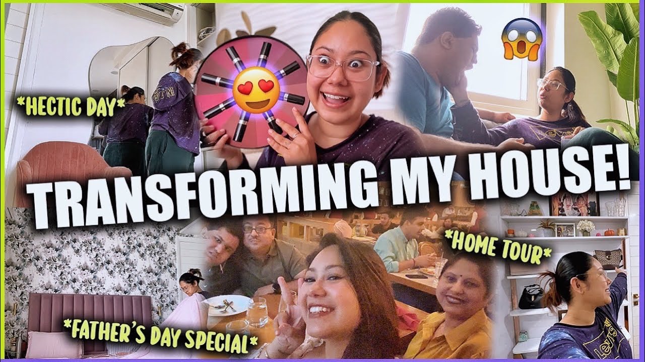 house tour 🏡 ki tayaari shuru 💃🏻✨ *father's day special* vlog | ThatQuirkyMiss