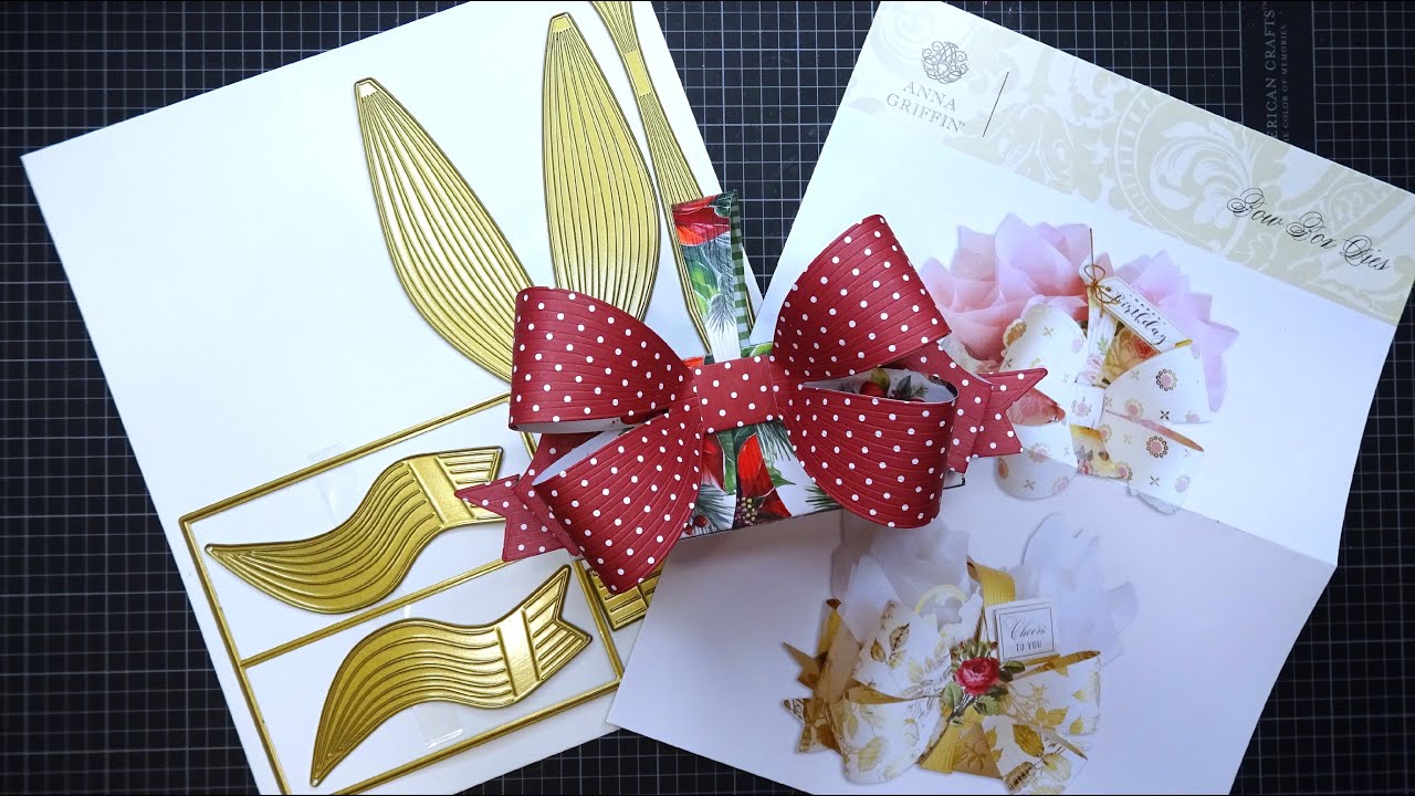 Anna Griffin Bow Box Dies Review Tutorial! So Pretty & Easy to Make! Great for any Occasion!