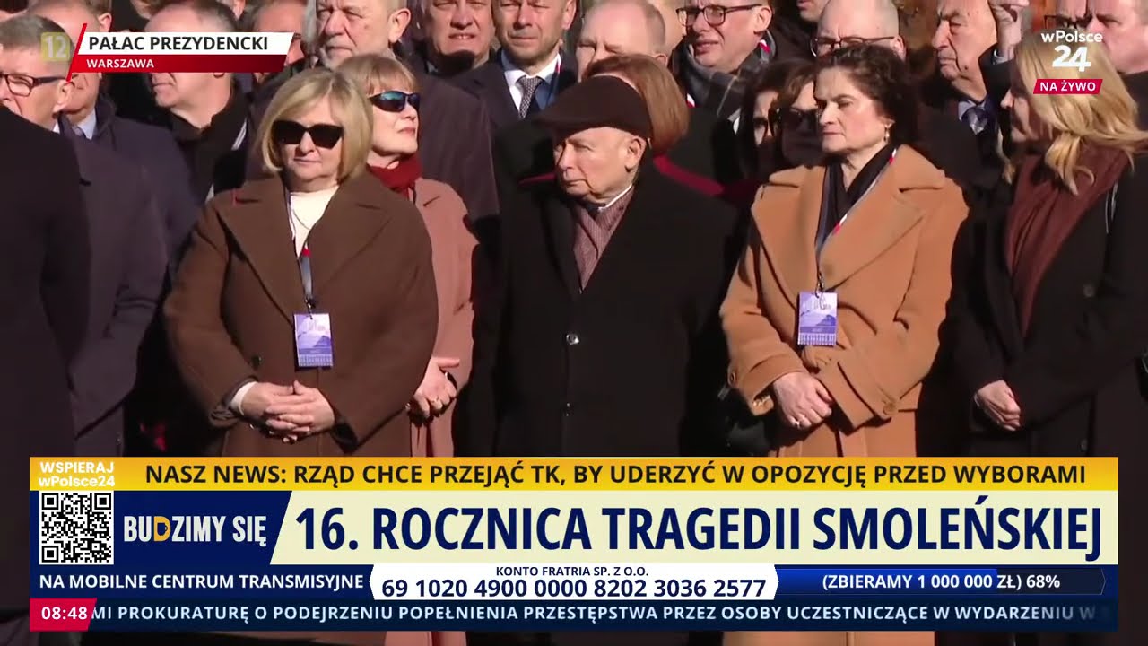Apel Pamięci - 16. rocznica katastrofy pod Smoleńskiem. Budzimy się wPolsce24