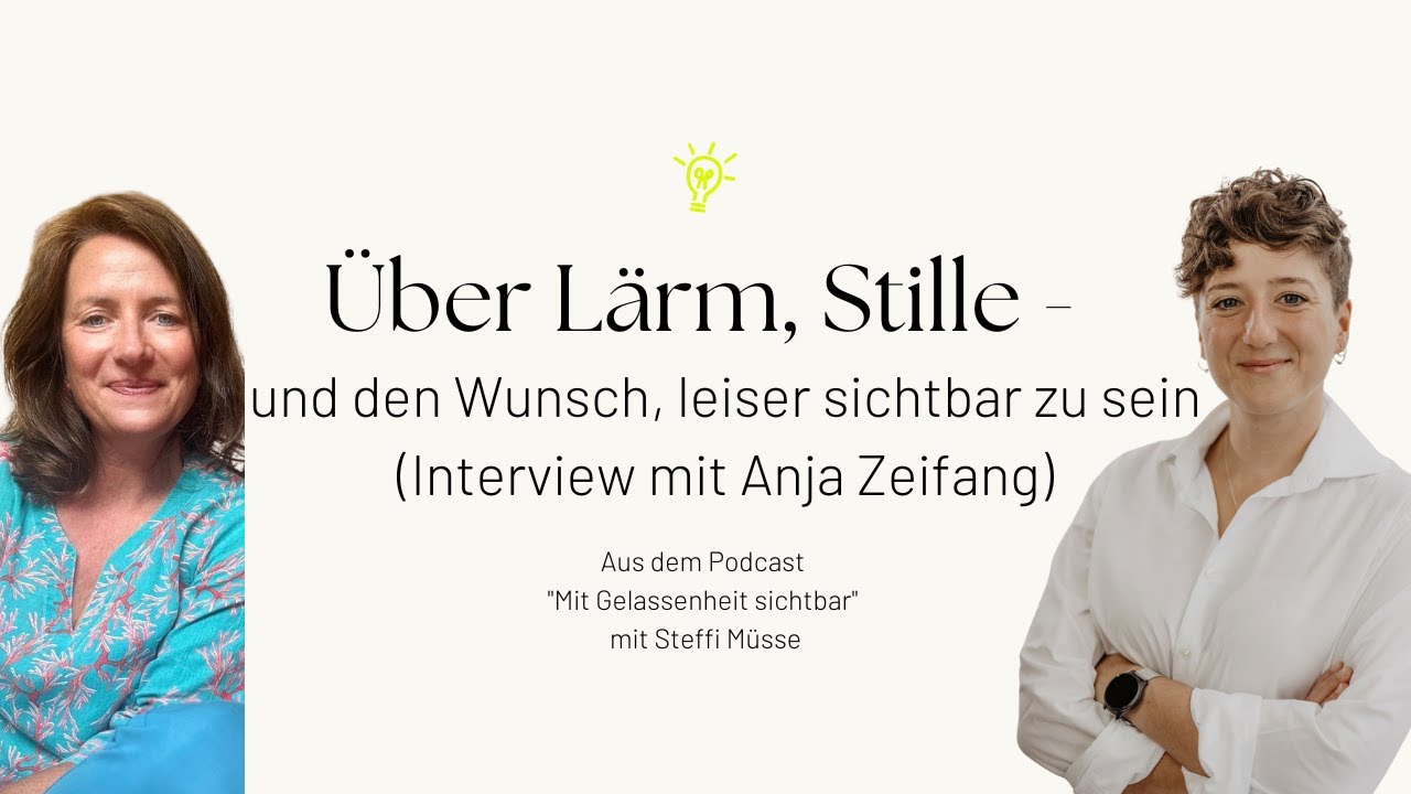 Über Lärm, Stille – und den Wunsch, leiser sichtbar zu sein