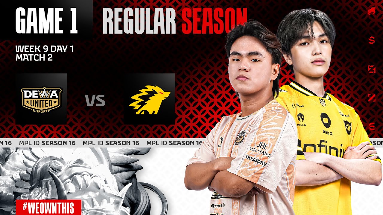 DEWA UNITED ESPORTS vs ONIC | Regular Season Week 9 Day 1 | Game 1 | #MPLIDS16