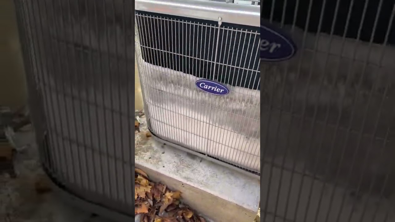 Brand new heat pump frozen solid?!