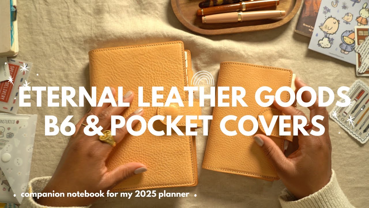 leather planner covers I love | eternal leather goods B6 and pocket 