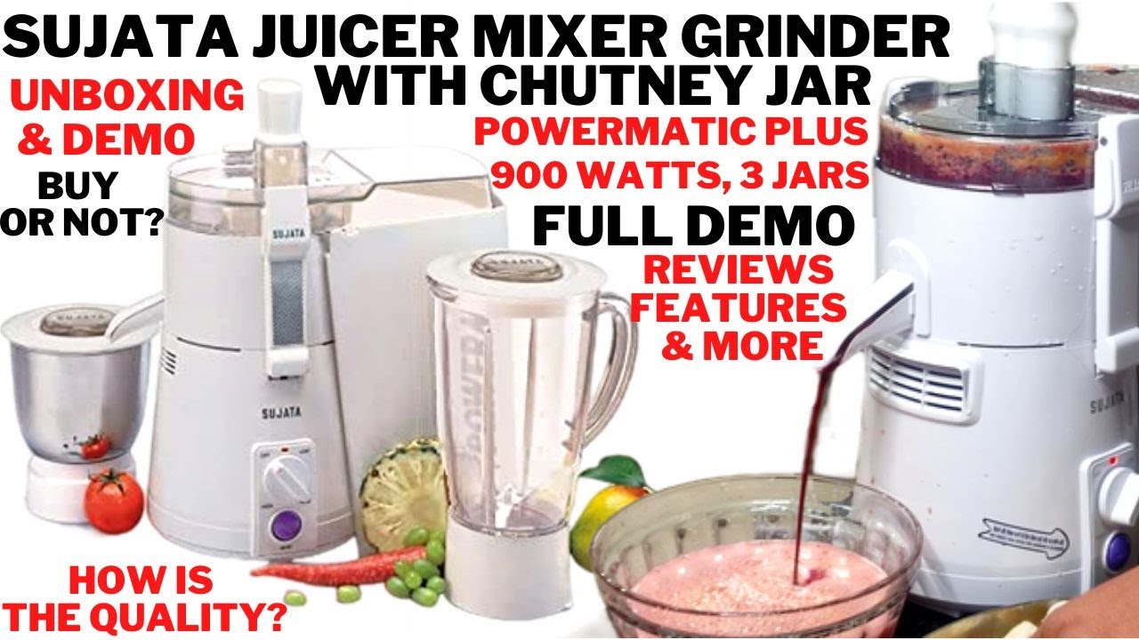 Unboxing of Sujata Powermatic Plus, Juicer Mixer Grinder, review & Demo, Online Shopping from Amazon