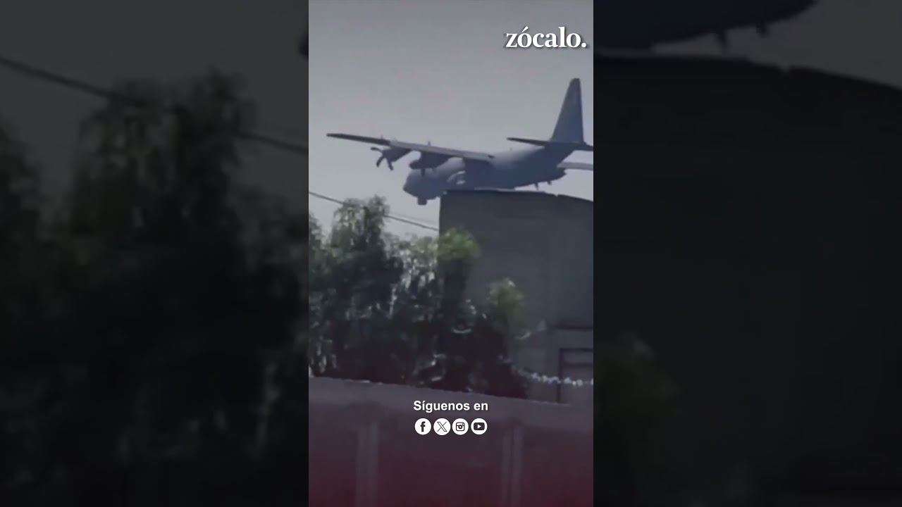 Aterriza avi&oacute;n militar de EU en #toluca