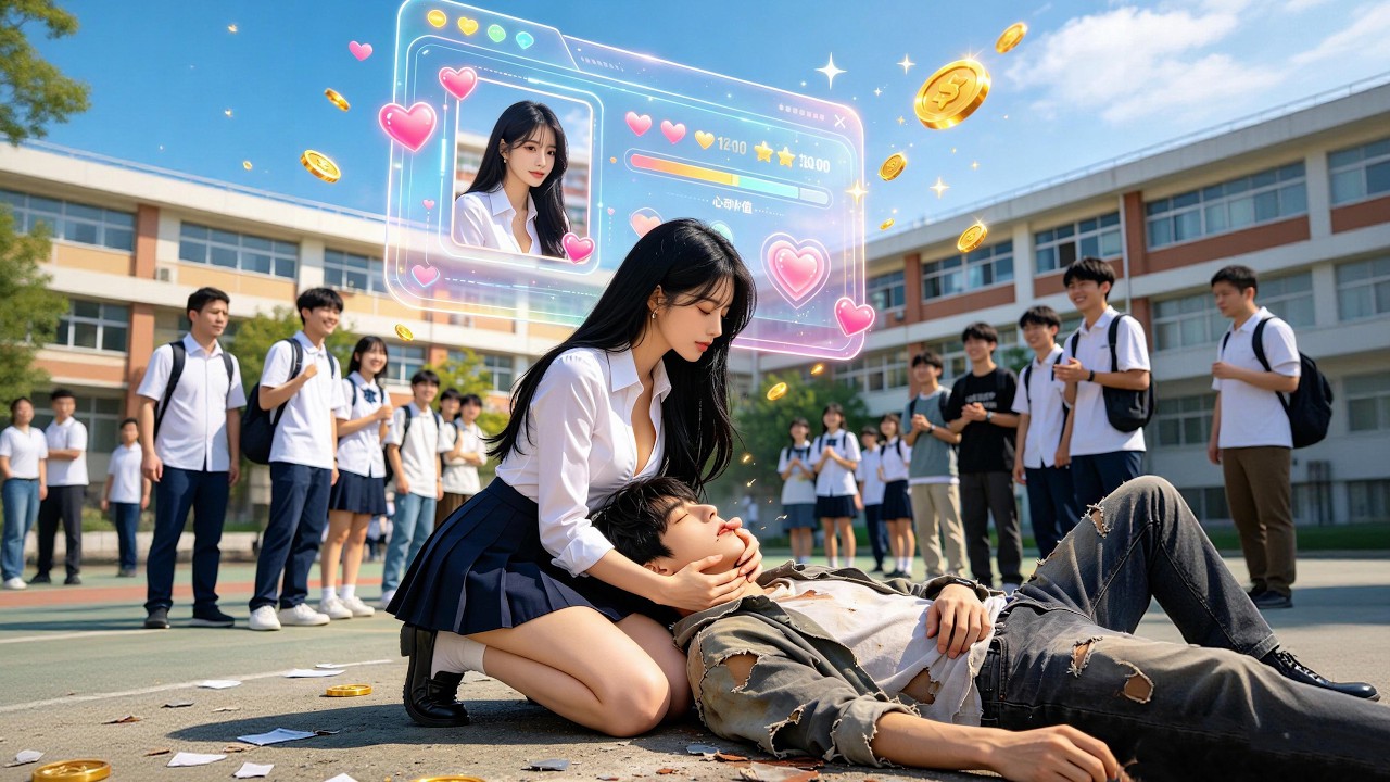 First Kissed by School Beauty&mdash;Poor Guy Awakens Heartbeat System and Became a Billionaire!