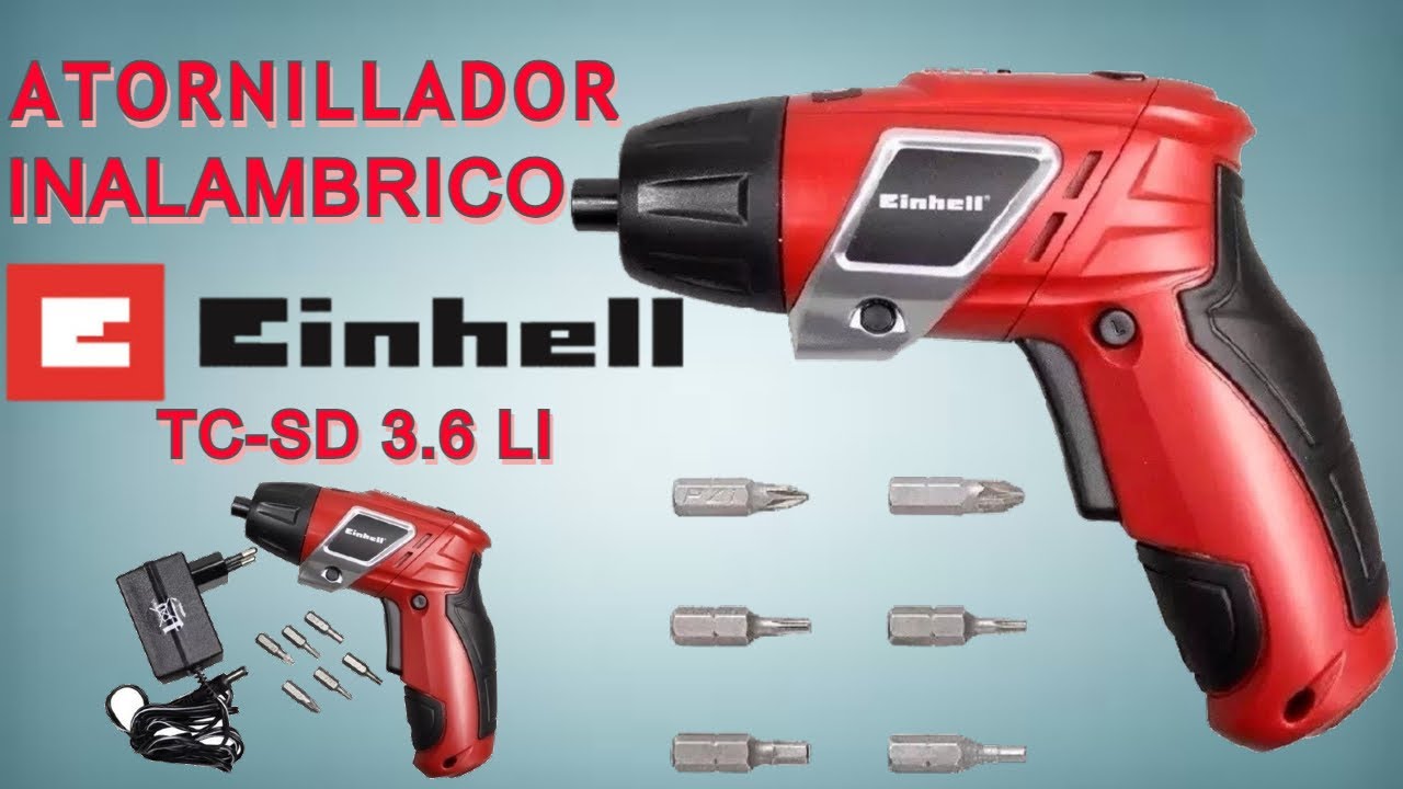ATORNILLADOR DESTORNILLADOR INALAMBRICO EINHELL TC-SD 3,6 LI. INALAMBRICO. 4K 2021.