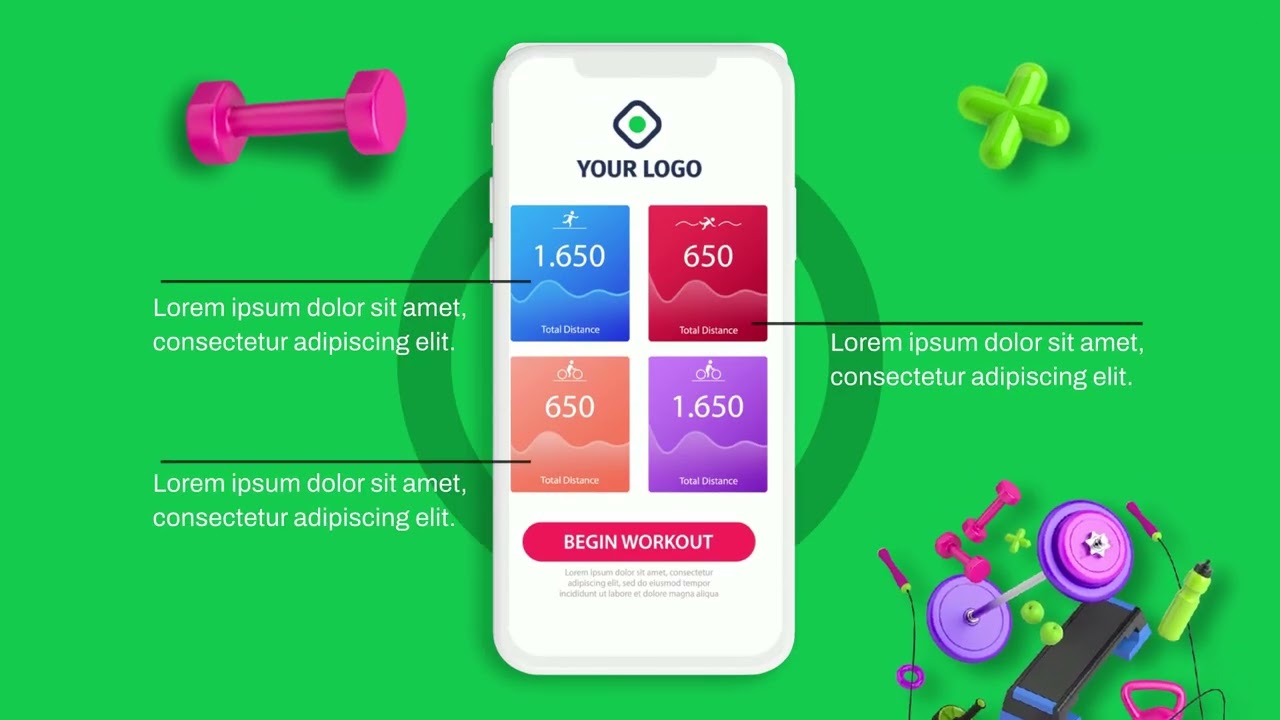 Gym Fitness App Promotional 3D Animation | Health & Fitness Marketing Video | Polyowl Studios