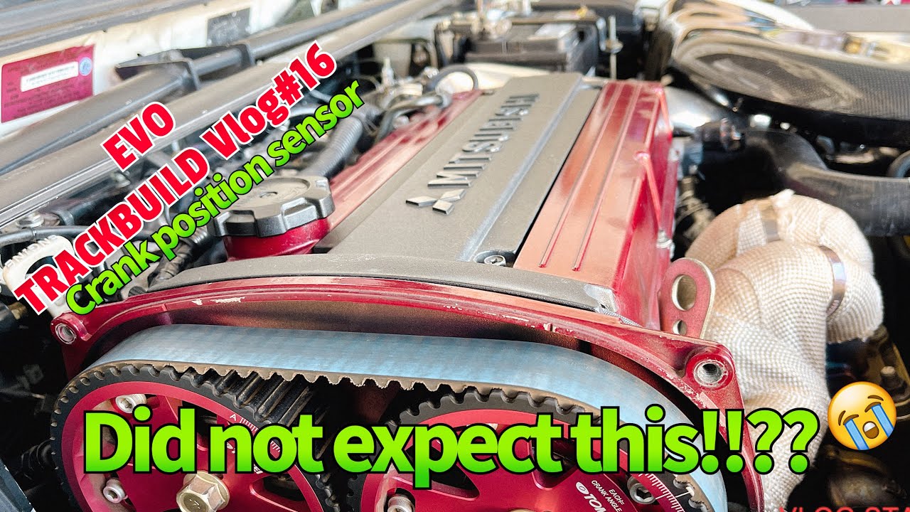 TRACKBUILD VLOG#16- REPLACING CRANKSHAFT POSITION SENSOR ON MY EVO!  will it fix it???