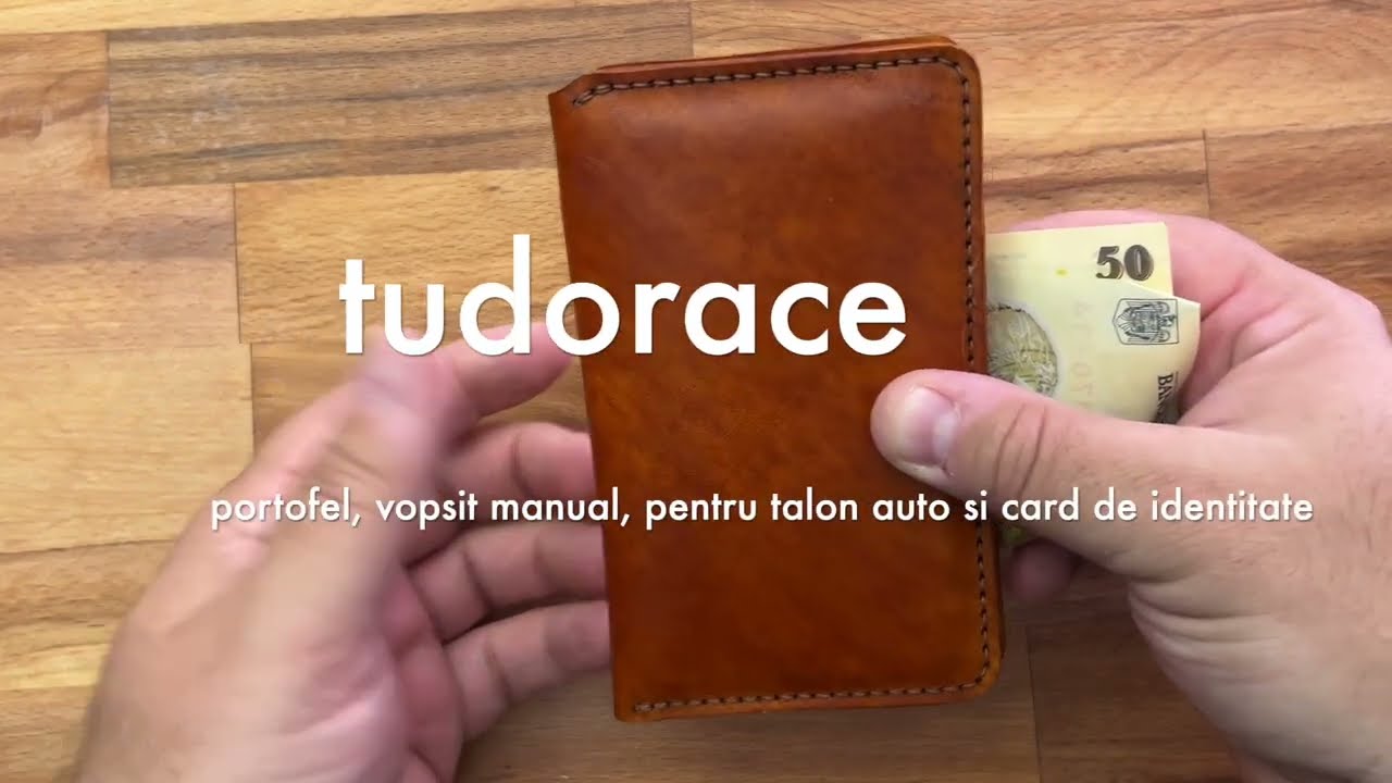 tudorace - portofel talon auto, carte identitate, carduri si bancnote