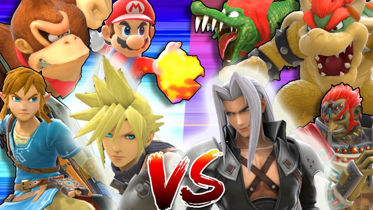 Heroes vs Villains in Smash Bros!