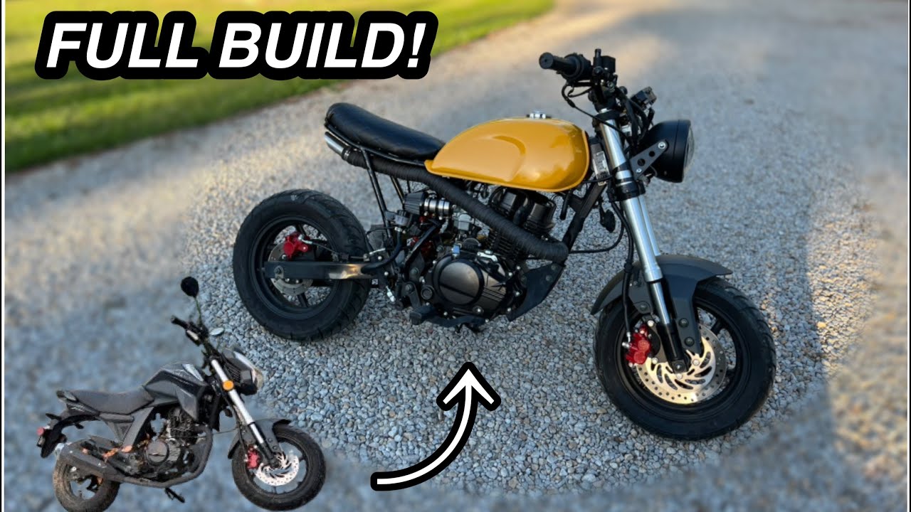 START TO FINISH REBUILD! 150cc Honda Grom clone!