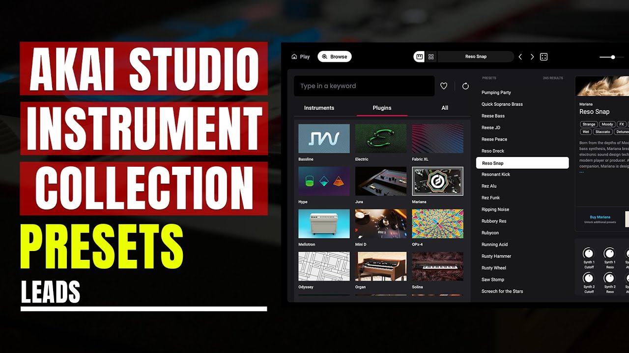 Akai Instrument Collection Full Presets - Leads (Full Preset Listening)