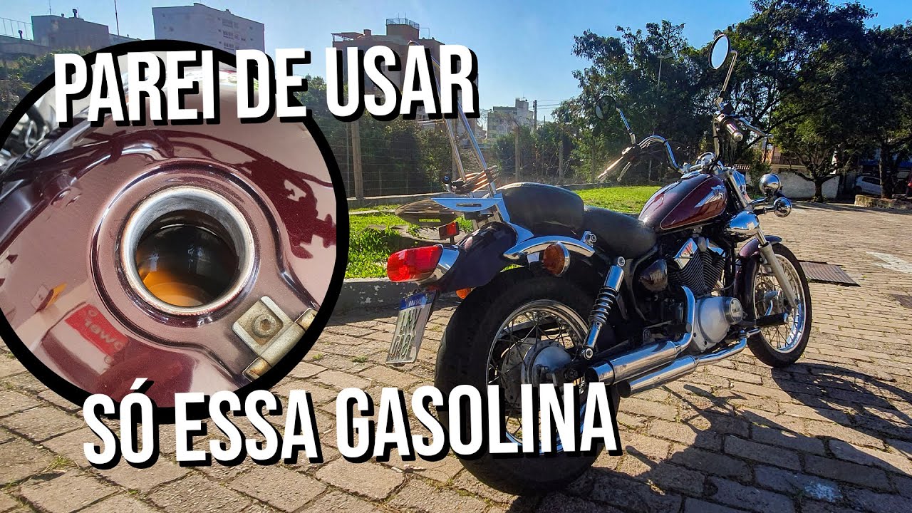 É POR ISSO QUE EU PAREI DE USAR SÓ GASOLINA ADITIVADA NA MINHA MOTO CUSTOM