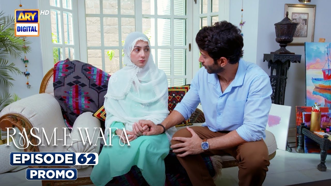 Rasm e Wafa Episode 62 | Promo | Hina Chaudhary | Arslan Khan  ARY Digital