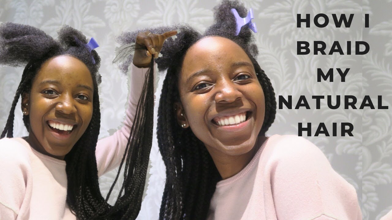 How I Box Braid My own 4C/4B Natural Hair