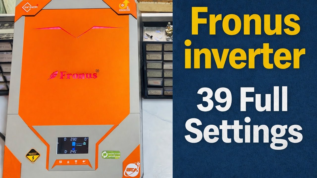 Fronus solar inverter setting || Fronus ups setting ||Fronus inverter All model Settings