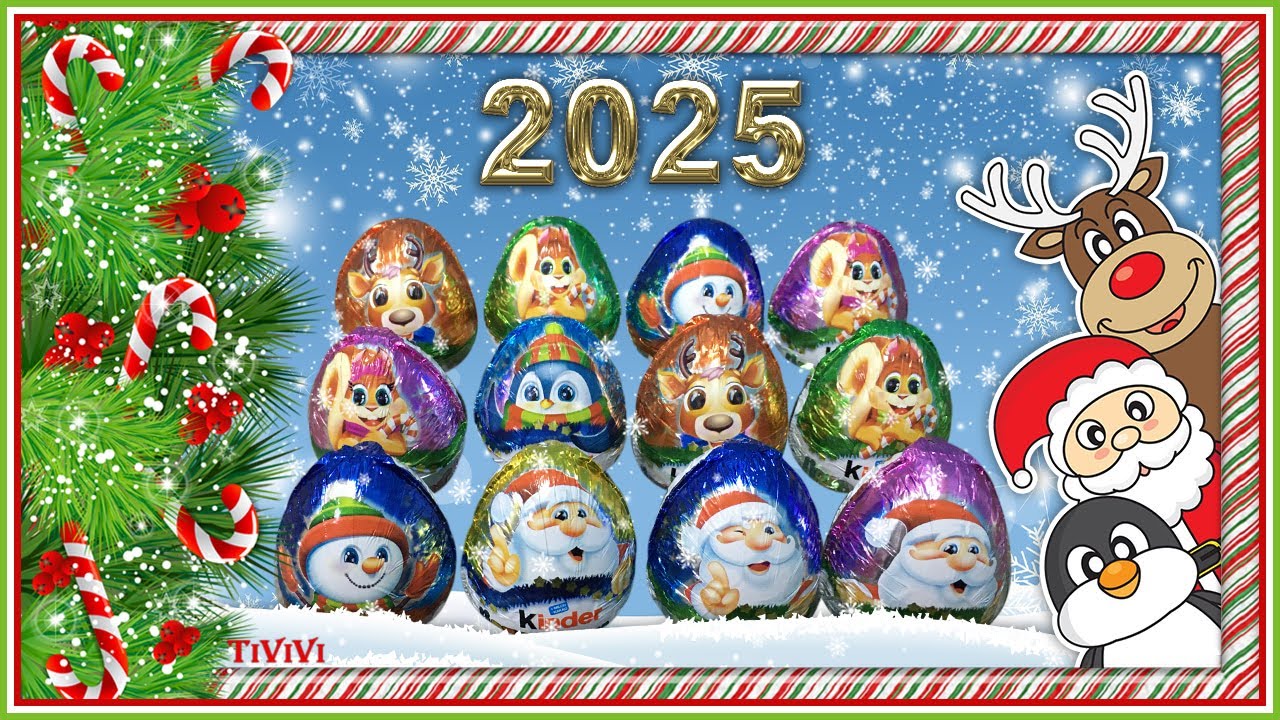 Немецкий Новогодний Киндер Сюрприз 2025. Unboxing