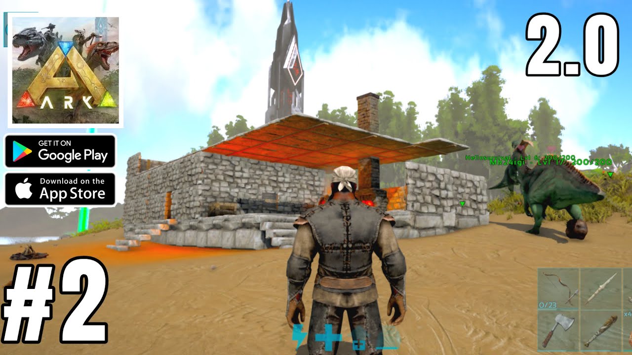 ARK Ultimate Mobile Edition Full Update 2.0 Gameplay | ARK Mobile Edition Game Download iOS, Android