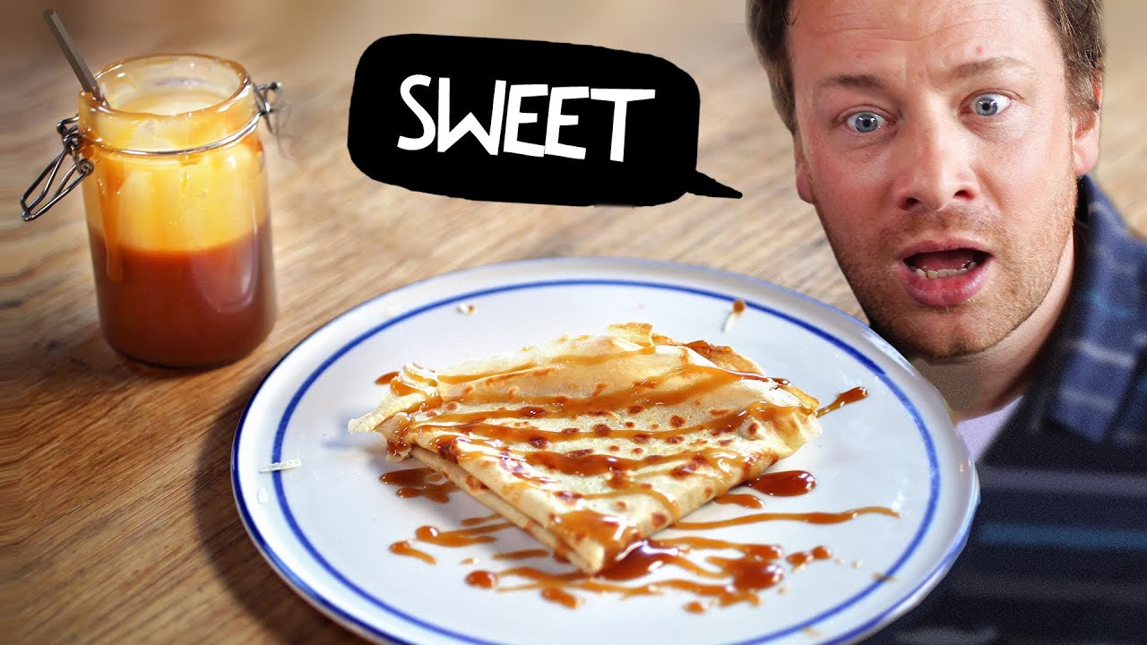 Crepes & Salted Butter Caramel with Jamie Oliver ! #mypancakeday