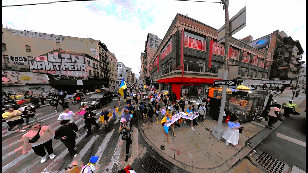 Ukrainian Independence Day Insta360 walk / Part 2 / 08.24.2023 NYC