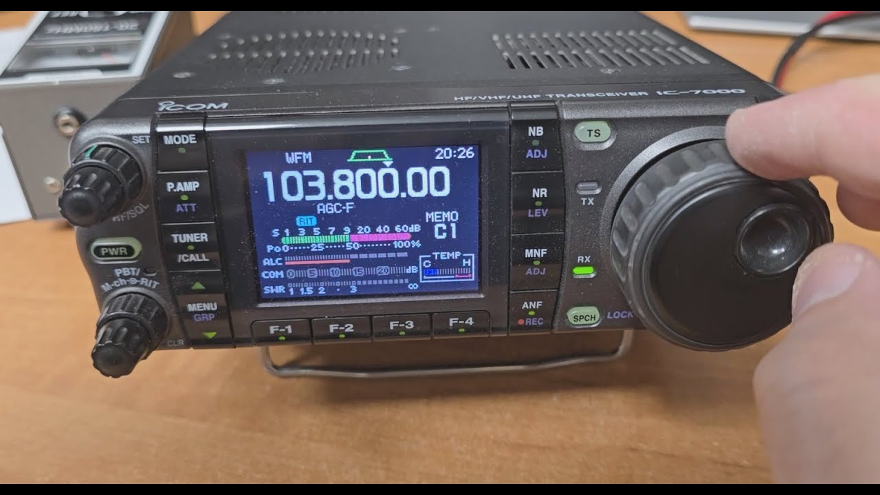 Testy praktyczne filtra pasmowego na antenie X200N + ICOM7000 + BAND PASS FILTER - pasmo 145MHz / 2m