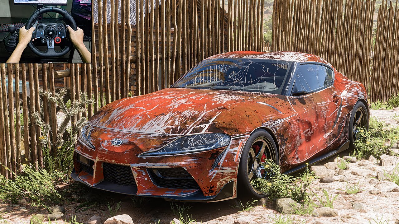 Rebuilding Toyota Supra MK5 Forza Horizon 5 Logitech G29 Gameplay