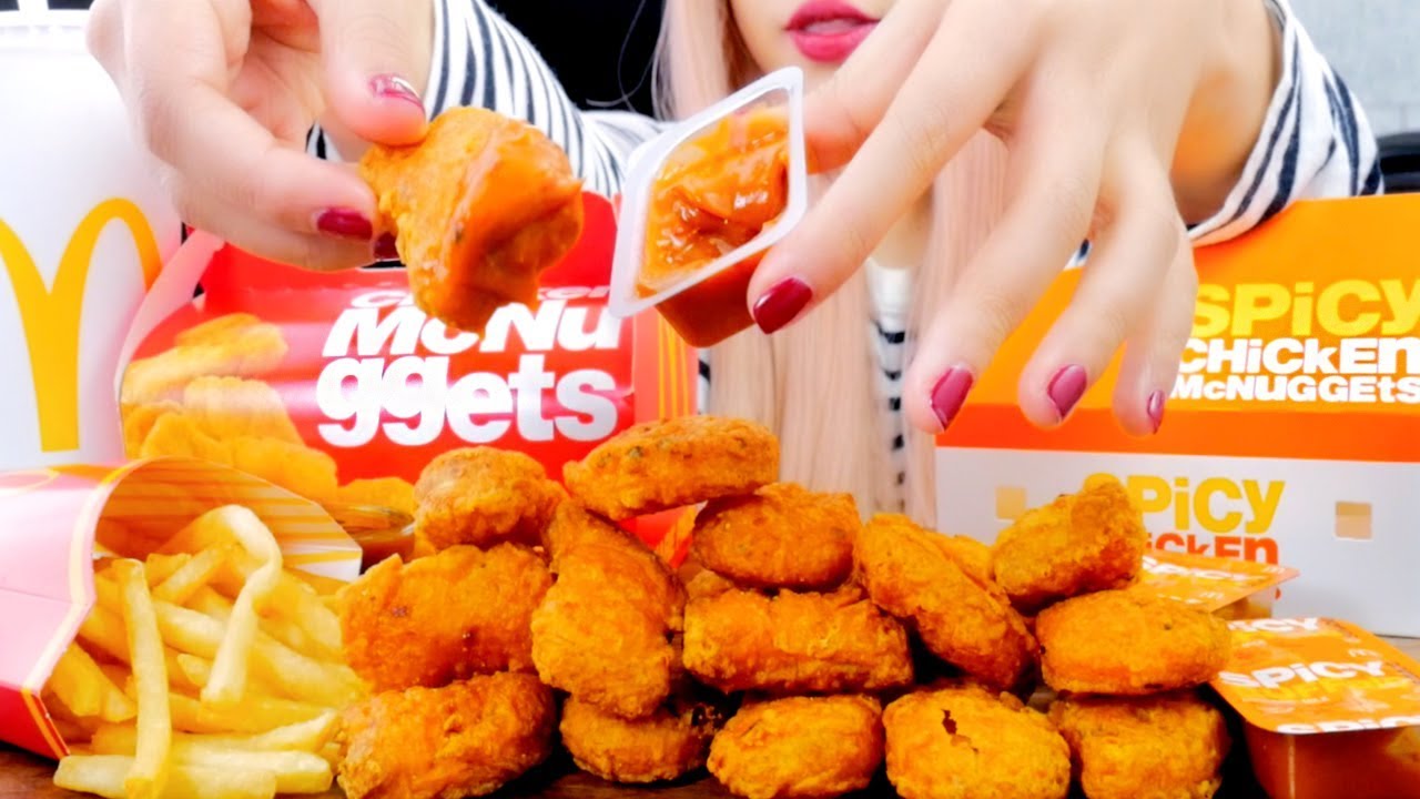ASMR McDonald's Spicy Chicken McNuggets *EXTREME CRUNCH* Eating Sounds