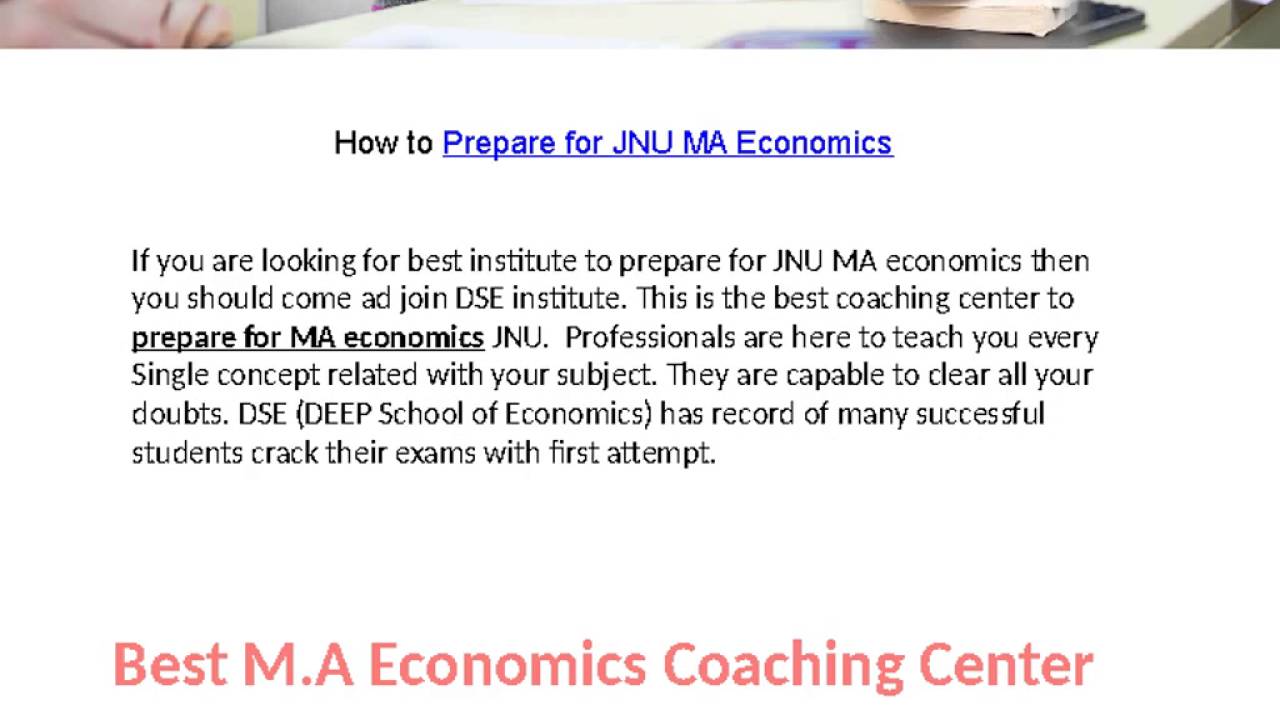 Best JNU MA Economics Coaching
