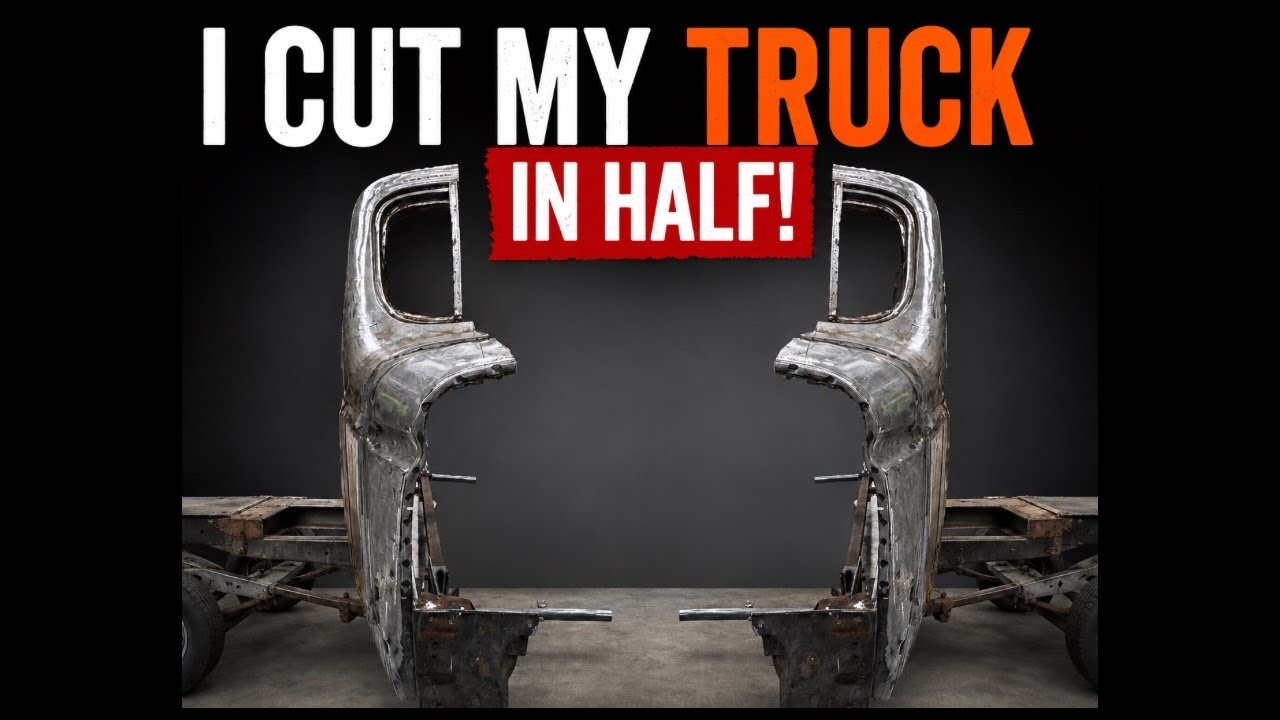 How to Cut a Custom 1945 Crew Cab Truck in HALF!!