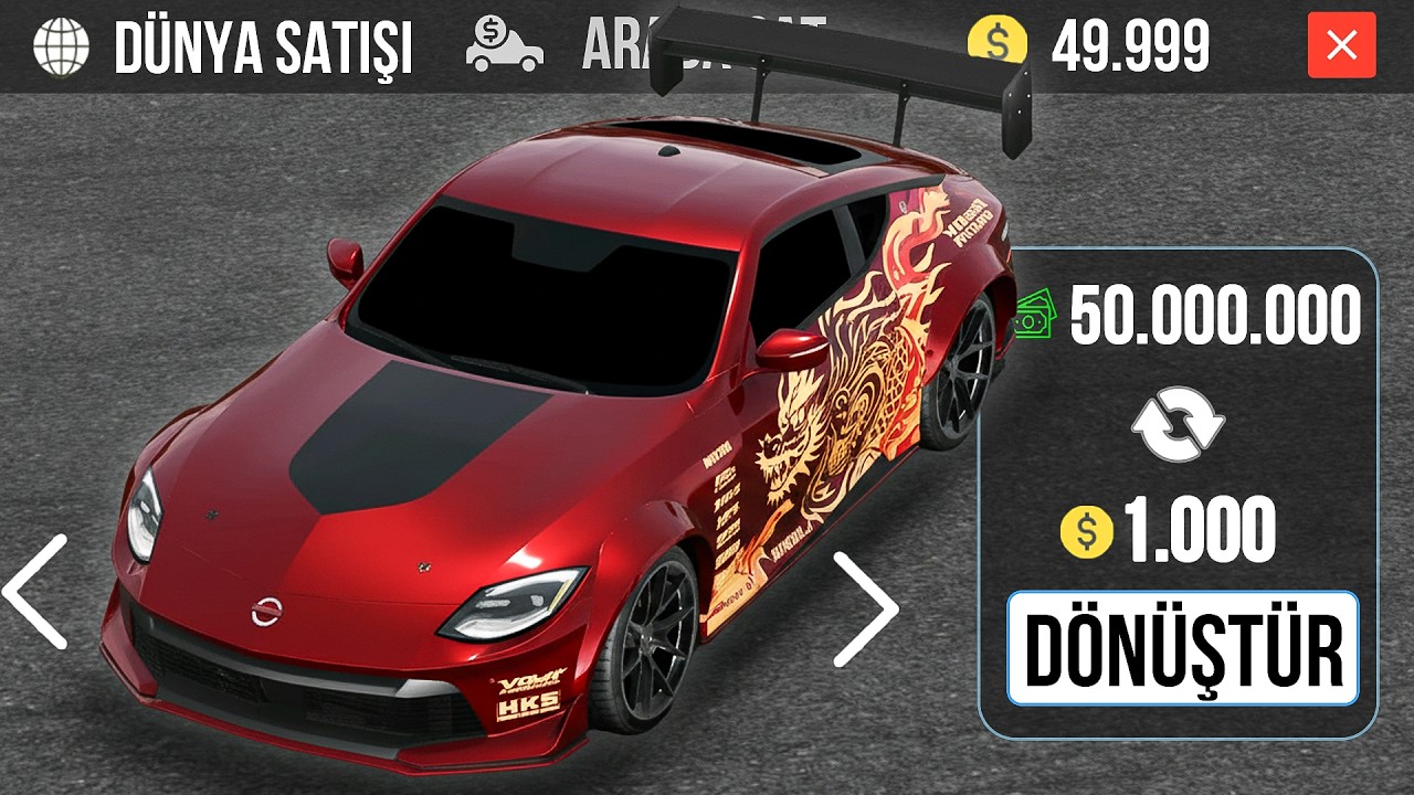 YENİ D&Uuml;NYA Satışından ARABALARIMI COİNE D&ouml;n&uuml;şt&uuml;rd&uuml;m !! Car Parking Multiplayer