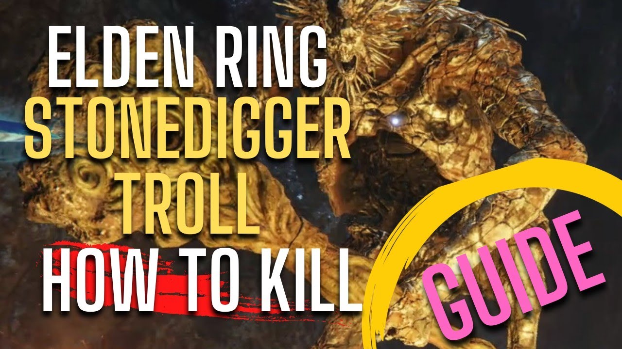 Elden Ring | Stonedigger troll | How To Kill Guide 😎