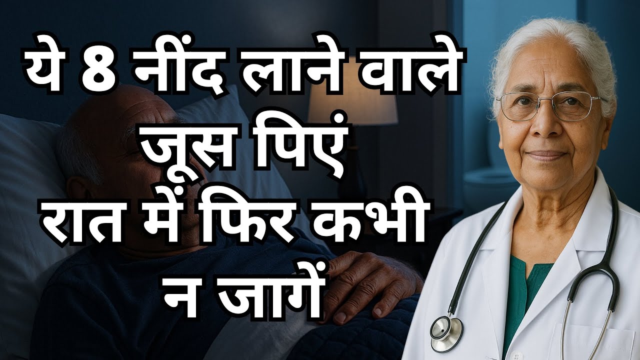 सीनियर्स: पूरी रात नींद नहीं आती? सोने से पहले ये 8 जूस लें – तुरंत गहरी नींद!