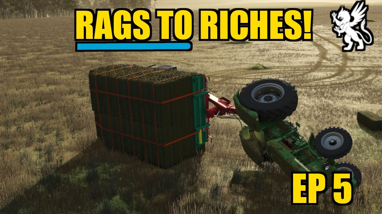 ALL THE BALES!! - Rags to Riches - FS25 Timelapse - EP5