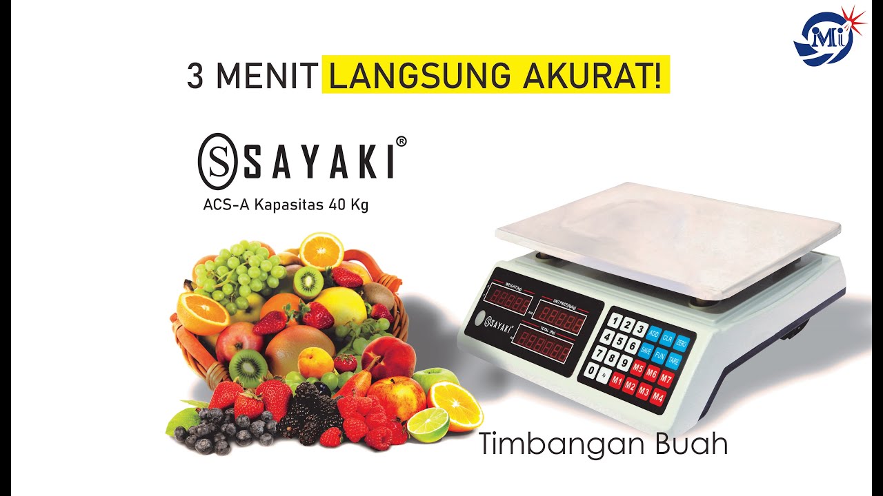 CARA SETING DAN KALIBRASI TIMBANGAN DIGITAL SAYAKI ACS-A & CARA SIMPAN MEMORI HARGA