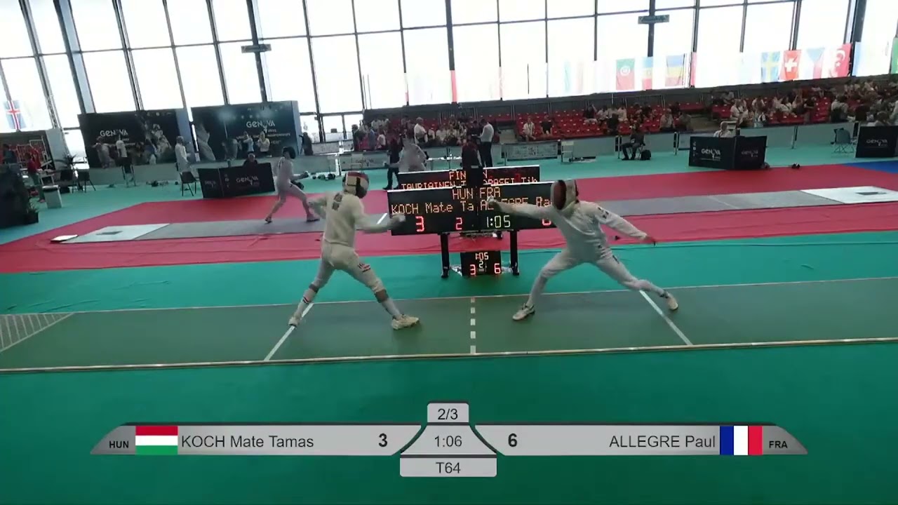 Euro Champs 2025 SME - L64 - Mate Tamas Koch HUN v Paul Allegre FRA