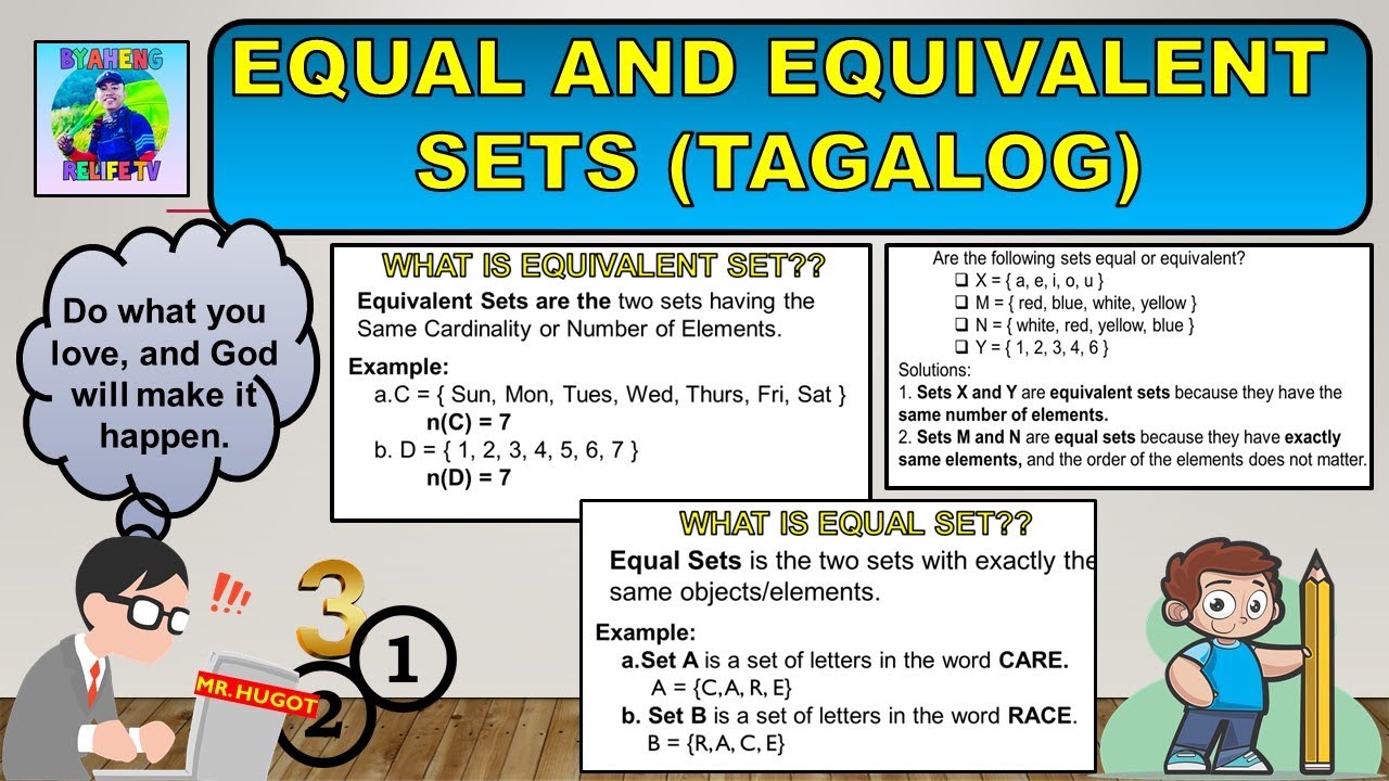 Equal and Equivalent Sets (Tagalog)