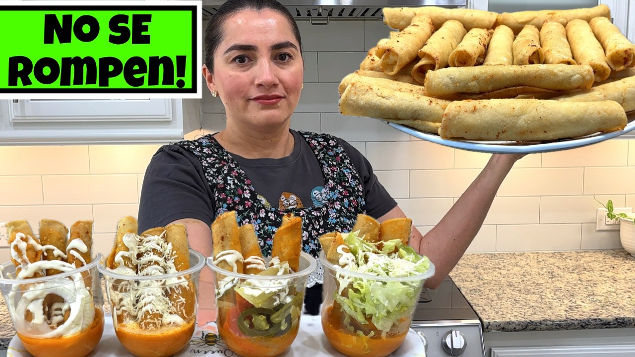 Receta de flautas de papa con chorizo paso a paso
