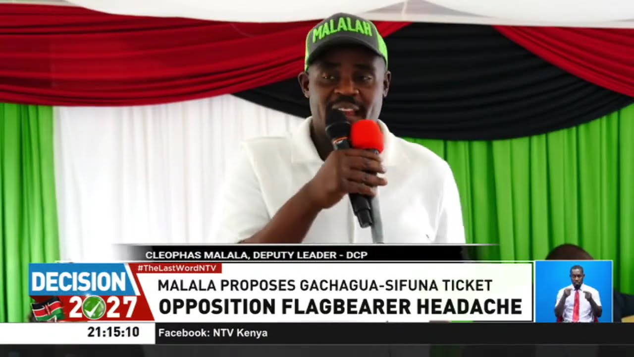 Malala proposes a Gachagua-Sifuna ticket to lead opposition into the 2027 General Election